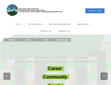 Tablet Screenshot of denverindiancenter.org